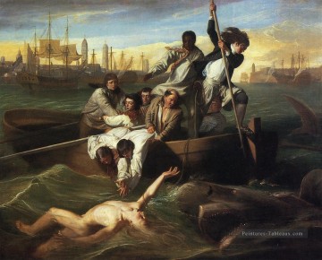  Singleton Art - Watson et le requin colonial Nouvelle Angleterre John Singleton Copley